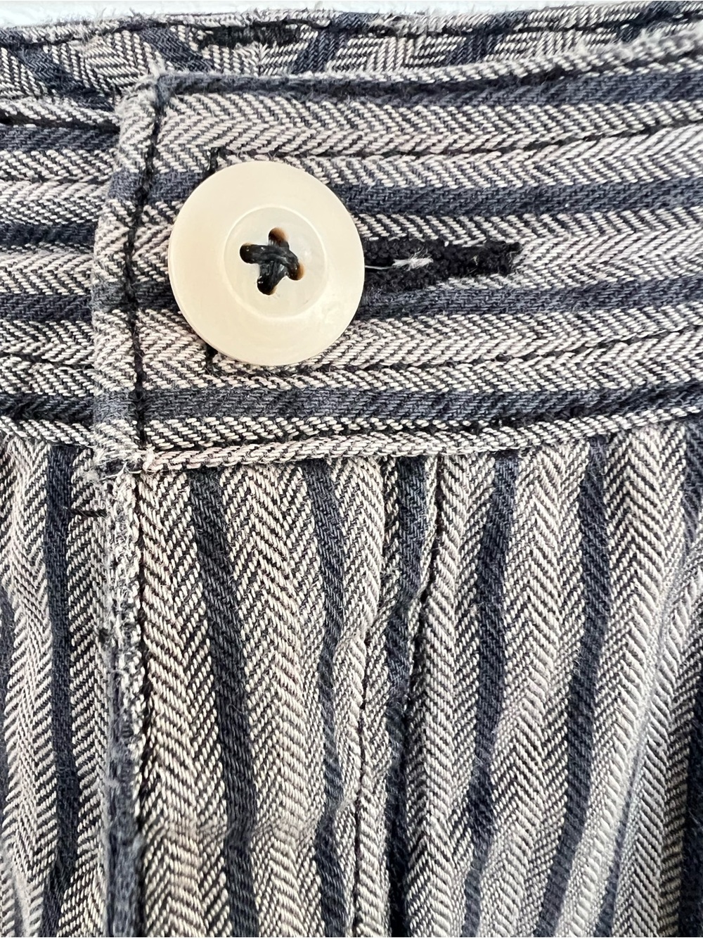 Vintage Liz Claiborne Striped Denim High-Waist Pants. Sz. 10 (modern Sm) - Picture 7 of 11